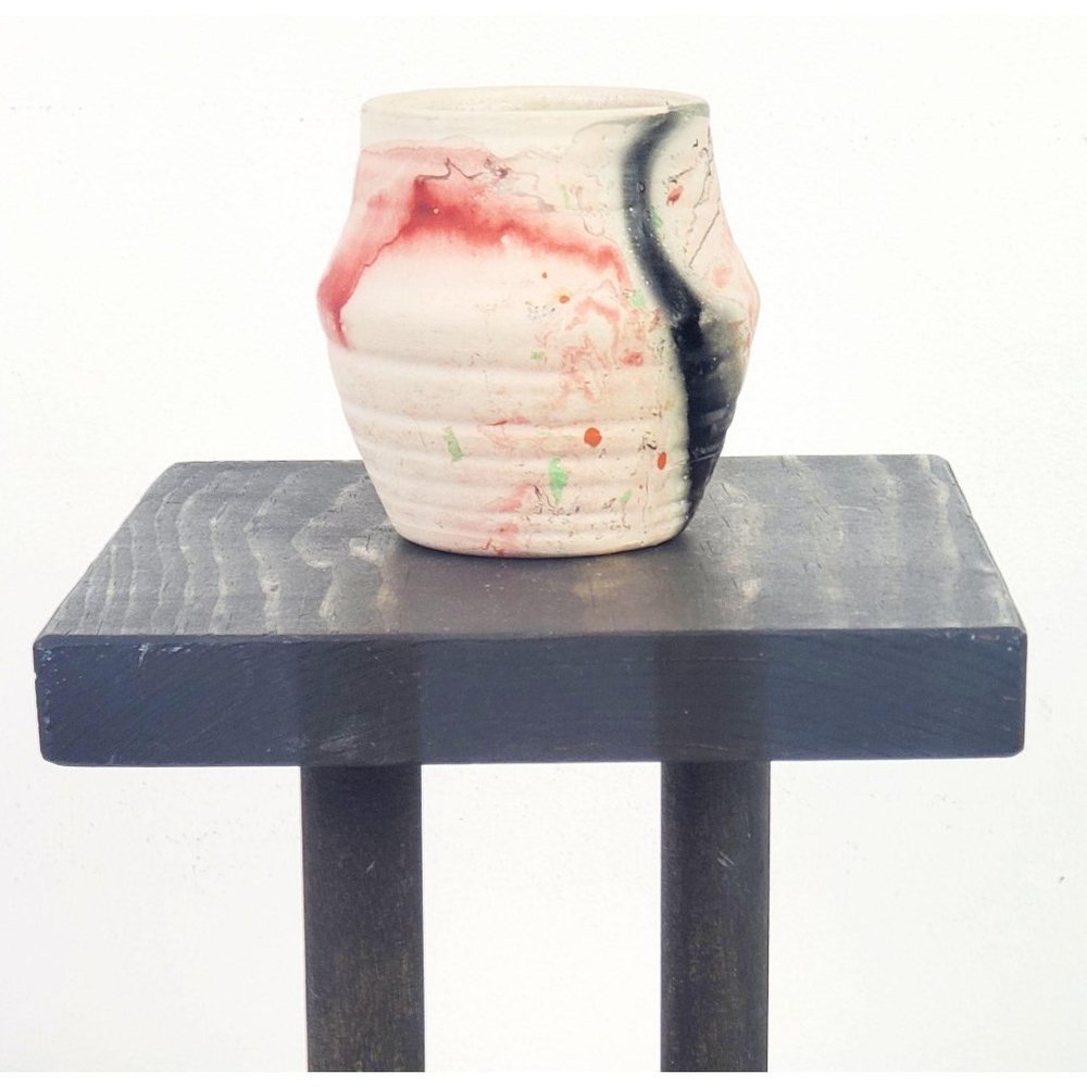 Nemadji Pottery 2 3/8" Stunning Small Vase - Picture 2 of 6